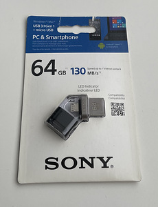 Sony USB Flash Drive 64GB USB 3.1 Gen 1 + micro USB