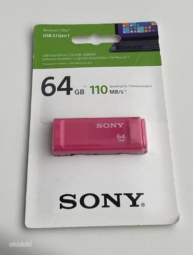Sony Micro Vault 64GB USB 3.1 Black, White, Pink,Blue (фото #7)