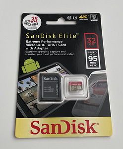 Sandisk Elite microSDXC 16/32/64GB 95MB/s+ SD adapter (3 foto / 6)