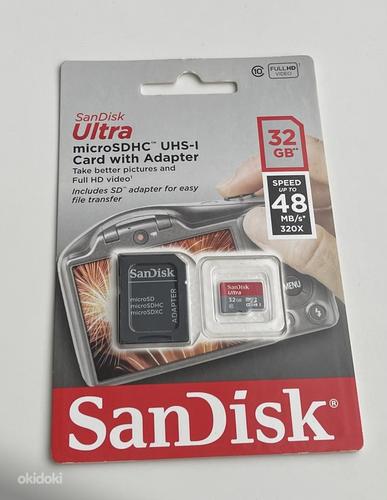 SanDisk Ultra microSDHC 32/64GB 48MB/s Class10 + adapter (фото #1)