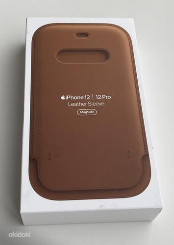 Apple iPhone 12/12 Pro Leather Sleeve MagSafe Saddle Brown (foto #1)