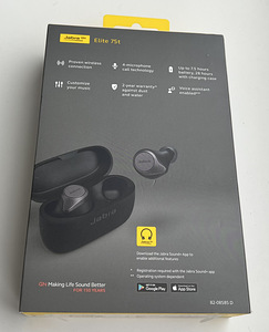 Jabra Elite 75t Wireless Black/Titanium Black/Gold Beige (4 foto / 6)