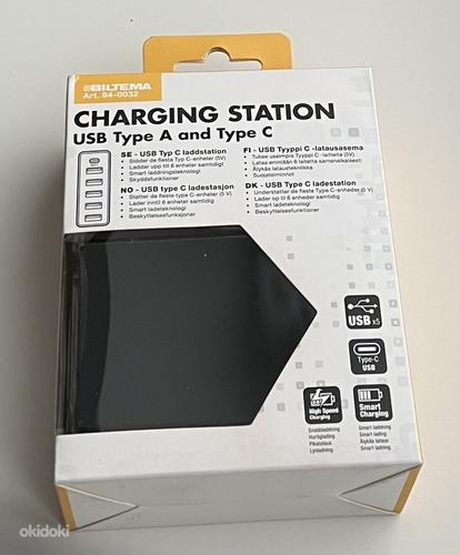 Biltema Charging station, USB Type A and Type C (фото #1)