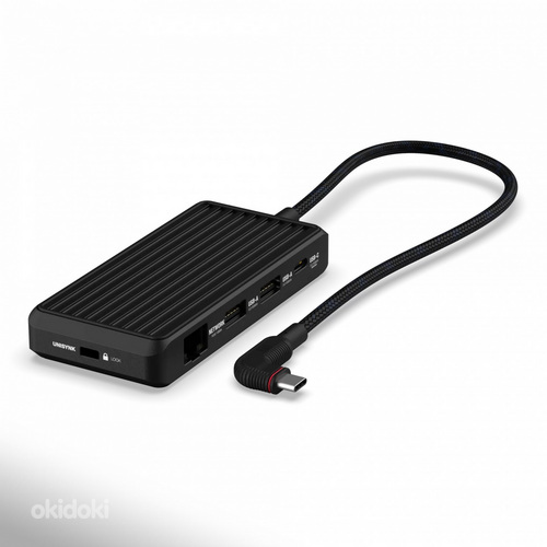 Unisynk 8 Port USB-C Hub V2 , Black (фото #1)