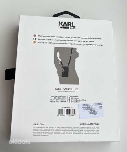 Karl Lagerfeld Handbag Universal Phone Pouch Black (foto #5)