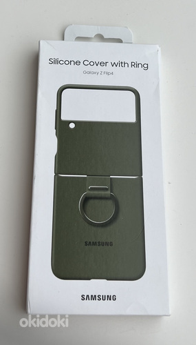 Samsung Galaxy Z Flip4 Silicone Cover with Ring , Khaki (фото #1)