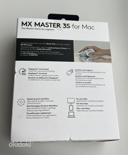 Logitech MX Master 3S for Mac , Light Gray (фото #2)