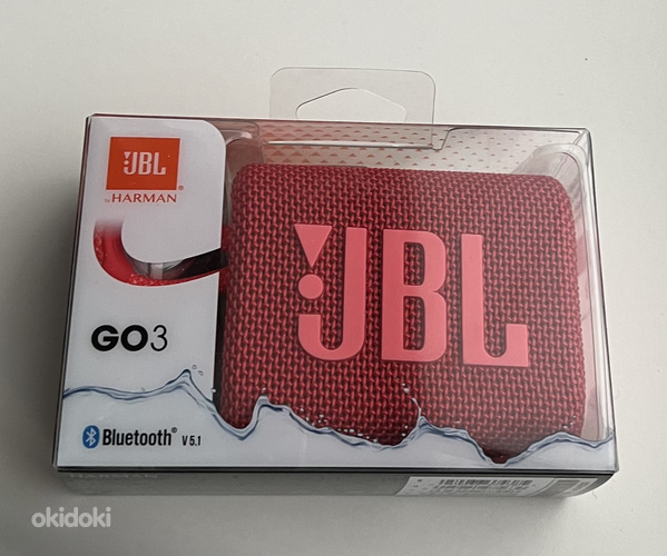 JBL GO 3 Black/White/Red (foto #1)