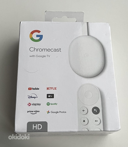 Google Chromecast HD with TV Wireless Media Player 4th Gen (фото #1)
