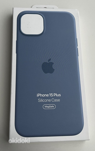 Apple iPhone 15 Plus Silicone Case with Magsafe ,Winter Blue (foto #1)