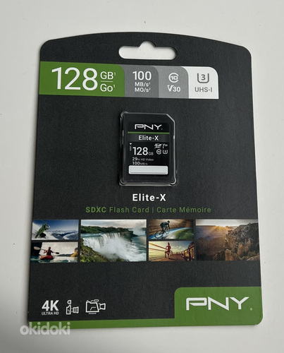 PNY Elite-X SDXC Flash Card 128gb (фото #1)
