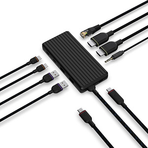 Unisynk 9 Port Dual Display USB-C Hub , Black (6 foto / 10)