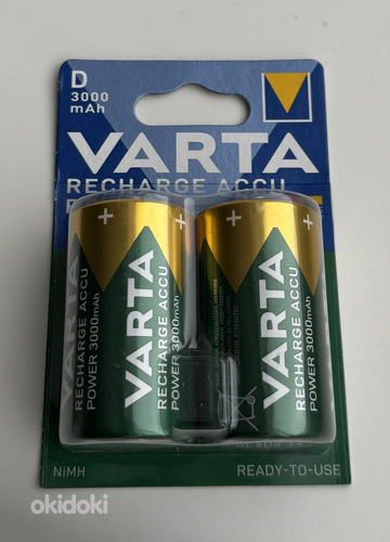 Varta Recharge Accu Power D 3000mAh 2tk (foto #1)