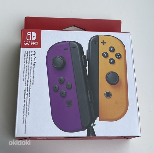 Nintendo Switch Joy-Con Pair Neon Purple/Neon Orange (фото #1)
