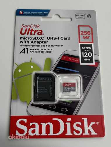 SanDisk Ultra microSDXC UHS-I Card with Adapter 256GB (foto #1)