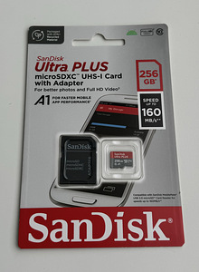 Sandisk Ultra PLUS microSDXC 256GB 160MB/s UHS-I Card (1 foto / 2)