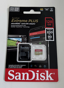 SanDisk Extreme PLUS microSDX 128GB 200MB/s (1 foto / 2)