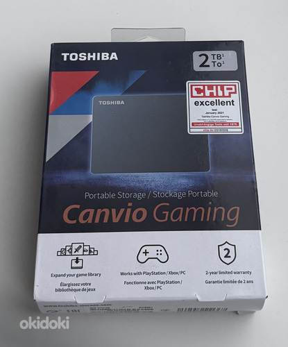 Toshiba Canvio Gaming 2TB/4TB , Black / Dark Grey Metallic