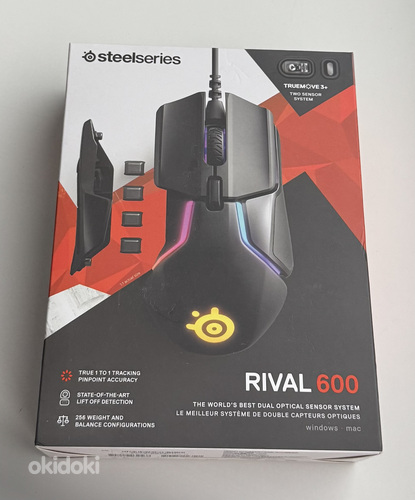 SteelSeries Rival 600 Wired Optical Mouse , Black