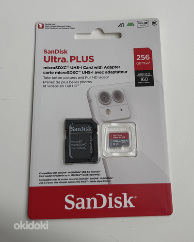 Sandisk Ultra Plus microSDXC 256GB 160MB/s A1 C10 UHS-1