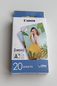 Canon Zoemini Zink Photo Paper , 20 Sheets (1 foto / 4)