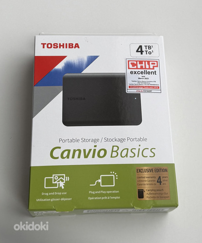 Toshiba Canvio Basics 4TB , Black