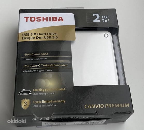 Toshiba Canvio Premium 2TB USB 3.0 , Silver