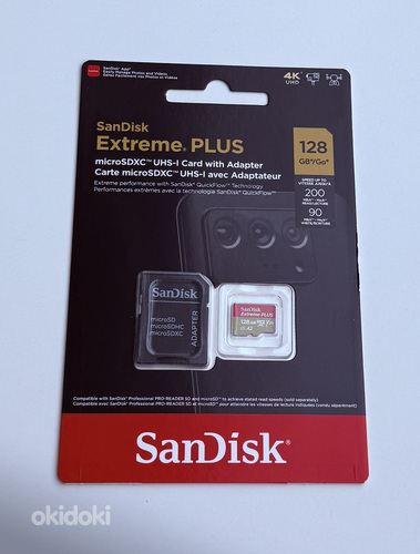 SanDisk Extreme PLUS microSDX 128GB 200MB/s