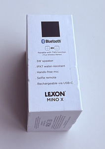 Lexon Mino X Floating Bluetooth speaker Yellow / Black (9 фото из 10)