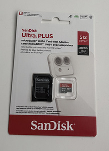 Sandisk 512GB MicroSDXC Ultra Plus 160MB/s A1 C10 UHS-1 (1 foto / 2)