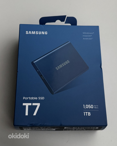 Samsung T7 1 TB USB 3.2 , Gray / Blue