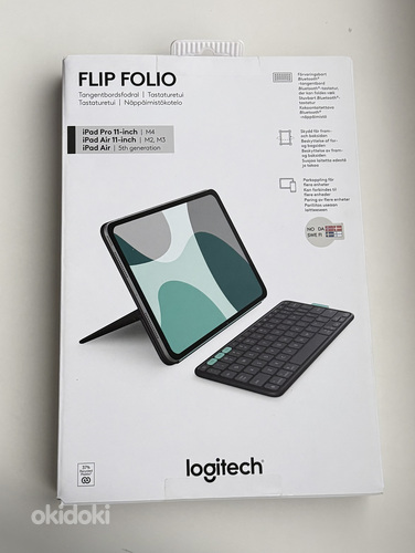 Logitech Flip Folio iPad Pro 13 (M4) , iPad Air 13 (M2,M3)