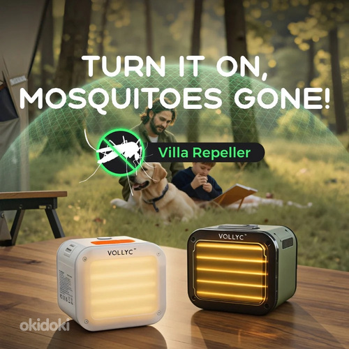 Vollyc Villa Repeller -Powerful Mosquito Defense,White/Green