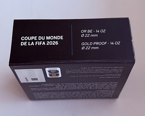 FIFA World Cup 2026 50€ Gold coin - Proof quality (5 foto / 7)