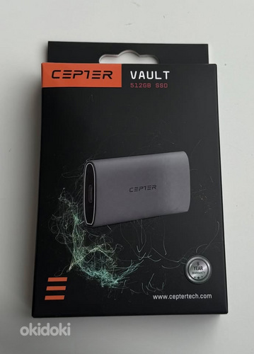 Cepter Vault 512 GB External SSD Storage , Black