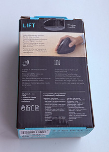 Logitech Lift Vertical Ergonomic Mouse , Black (2 foto / 4)