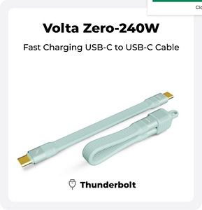 Volta Thunderbolt 5 3in1 240W Magnetic Adapter (4 foto / 5)