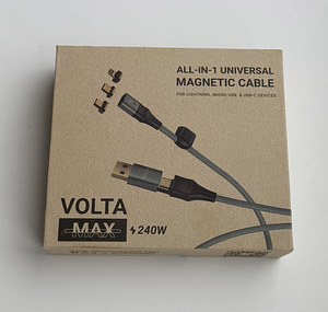 Volta Max 240W TPE All-IN-1 Universal Magnetic Cable , Blue (3 foto / 6)