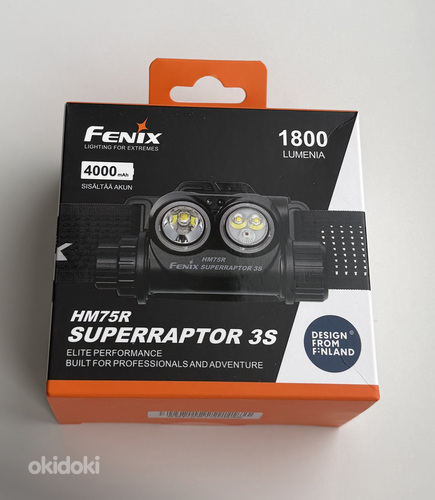 Fenix HM75R SUPERRAPTOR 3S Headlamp , 1800 lm