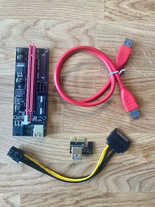 PCI-e riser 1x to 16x VER 009S GPU minerile [UUS] (2 foto / 4)