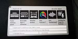 Acer aspire (2 фото из 4)
