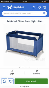 Reisivoodi Chicco Good night, blue (2 foto / 2)