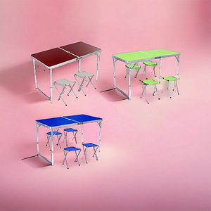 Походный стол и стулья складной