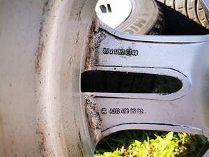 Mercedes original r17+rehvid 245/45 (7 foto / 9)