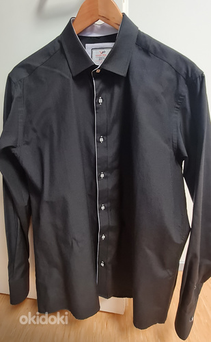 Мужская рубашка Viadi Polo, размер L, черный цвет (фото #1)