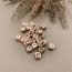 Бусины из можжевелового дерева "Азбука" - 10х10мм (фото #3)