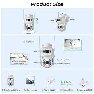 VALVEKAAMERA 8MP 4K PTZ Wifi Camera+64GB card (7 foto / 10)