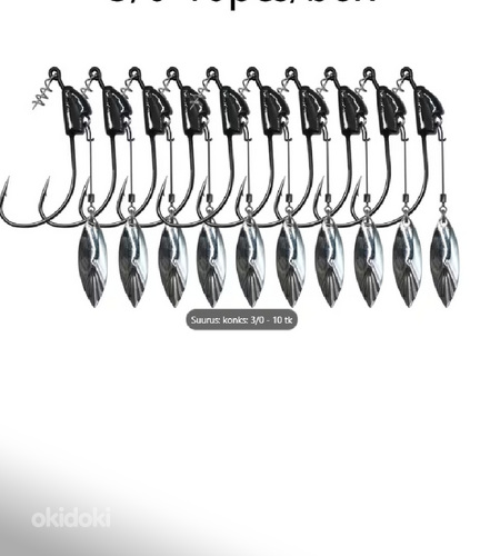 Offset konksud Swimbait Bladed 10 tk