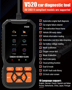 OBD2 V520 сканер для автозапчастей (2 фото из 9)
