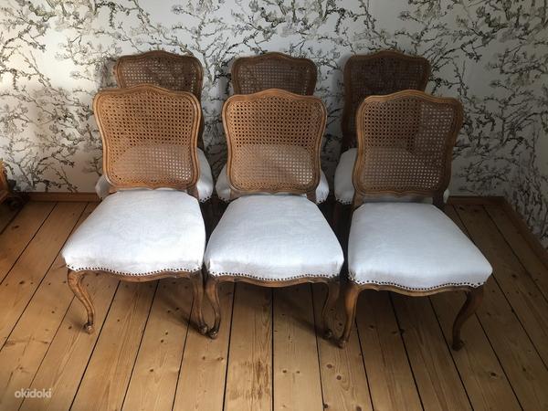 Отреставрированные стулья из ротанга, 6 шт. (фото #3)